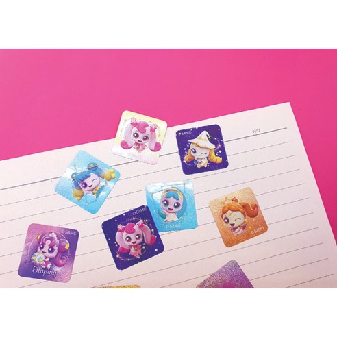 200가지 디자인으로 아이의 상상력을 자극하는 캐치티니핑 롤스티커!