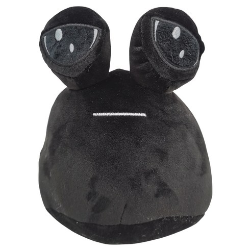 아트조이 외계인 달팽이 인형 쿠션, 22cm, 블랙, 1개