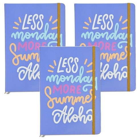 빅드림 A5 밴딩 Less 먼데이 다이어리, 딥퍼플, 3개
