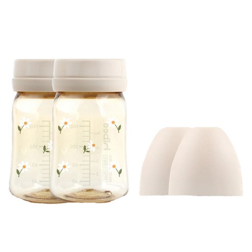 하이비 유아용 PPSU 노꼭지 젖병 트윈팩, 데이지 + 샌드, 2개, 170ml