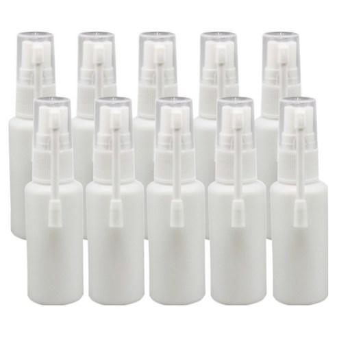 포근상점 코스프레이 식염수 세척 공병 코끼리병 용기 화이트 30ml, 10개