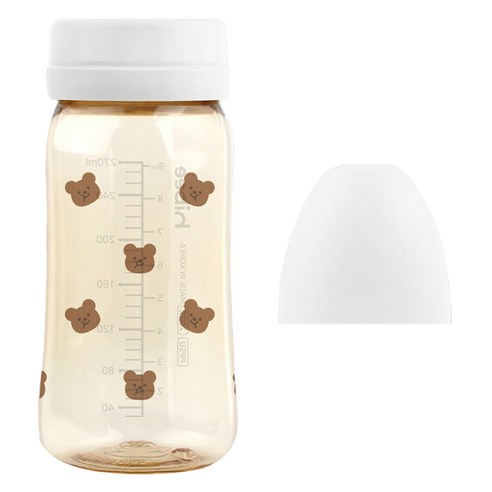 하이비 유아용 에잇벤트 PPSU 노꼭지 젖병, 볼빵곰 + 화이트, 1개, 270ml