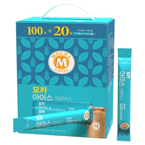 모카씨엔티 아이스 커피믹스, 1개, 120개입, 12g