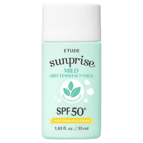 에뛰드 선프라이즈 마일드 에어리 피니쉬 선밀크 SPF50+ PA++++, 55ml, 1개