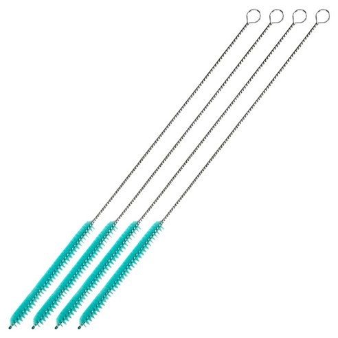 텀블러전용 스텐 빨대세척솔 30cm, 4개, 민트