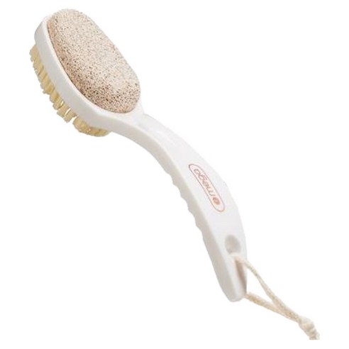 아이메가 아늑공간 투인원 힐 파일 굳은살 발각질제거 브러쉬 화이트, 1개입, 1개, 200g