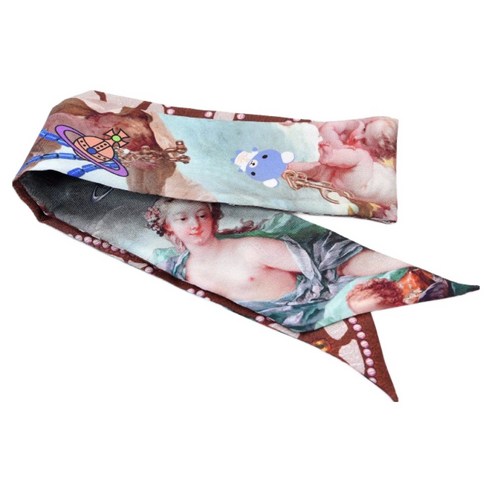 당신의 하루에 예술을 더하다: 비비안웨스트우드 실크 스카프, 특별한 나를 위한 선물 비비안웨스트우드스카프