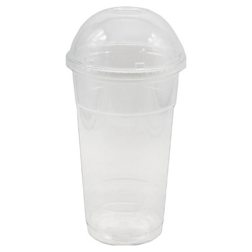 케이스코 투명 pet 아이스컵 945ml x 50p + 돔뚜껑 107mm 50p 세트, 1세트