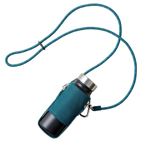 PEACOCK 나들이 필수품 보온보냉 텀블러 + 가방 세트 400ml, 블랙(텀블러), 청록 BDA(가방), 1세트