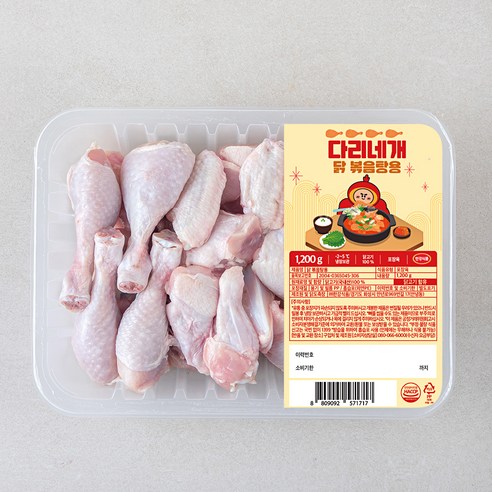 한강식품 다리네개 닭볶음탕용 닭고기 (냉장), 1개, 1.2kg