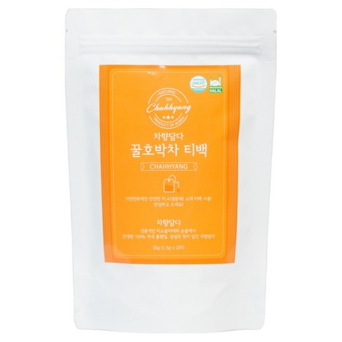 차향담다 꿀호박차 티백, 1.5g, 1개, 20개입