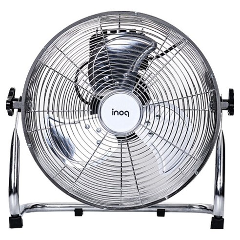이노크아든 3단 소형 메탈크롬 공업용 업소용 선풍기 IA-BF1200N, 크롬 실버
