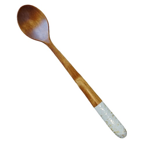 칠몽 K RIBBON 금수강산 옻칠 나무 티스푼, 미색, 1개