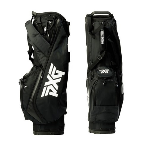 가벼움과 스타일을 모두 갖춘 PXG 경량 스탠드 캐디백으로 필드 위 당신의 스타일을 완성하세요.