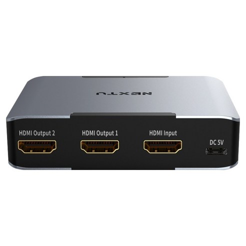 넥스트유 부이우 UHD 8K 60Hz 1대2 HDMI 2.1 EDID 2포트 아날로그 디지털 광 오디오 분배기 8332SP8K60, 1개