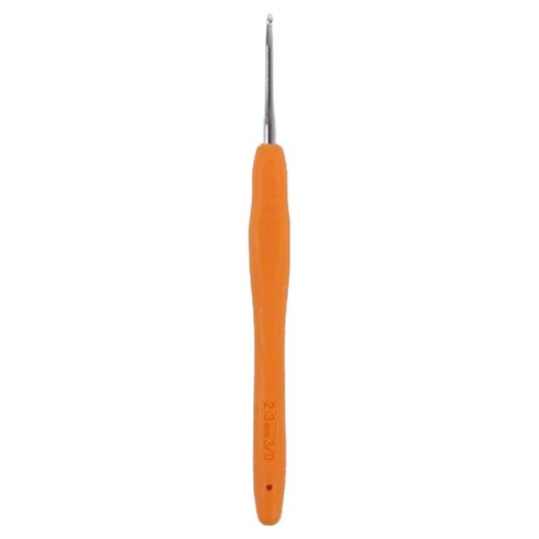 앵콜스 라바라바 실리콘 코바늘 모사용 3/0호 2.3mm, 연주황, 1개