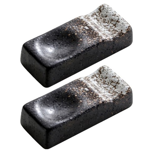 모던앳 일식 호텔 세라믹 수저받침대, 스노우, 2개