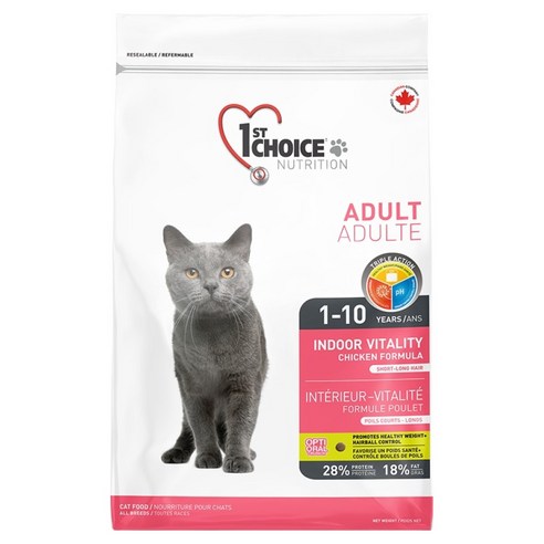 퍼스트초이스 고양이 어덜트 바이탈러티 건식사료, 닭, 10kg, 1개