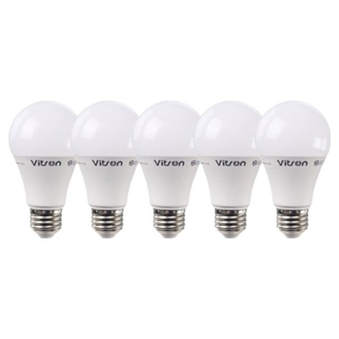 비츠온 LED 벌브 10W, 전구색, 5개