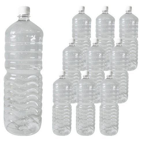 대경 생수 PET 용기 GW 1.8L x 10p + 흰색 캡 10p 세트, 1세트