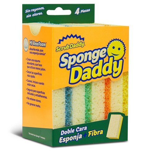 스크럽대디 스펀지 대디 4종 세트, 1세트