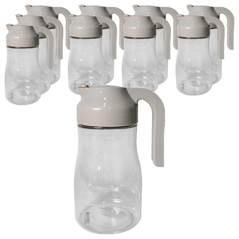 대경 다용도 물병 1.1L x 10p + 캡 10p 세트, 회색, 1세트