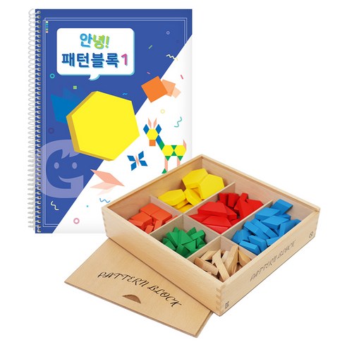 가베가족 안녕 패턴블록 베이직 세트 KS1441S, 단품, 단품, 1세트, 112피스