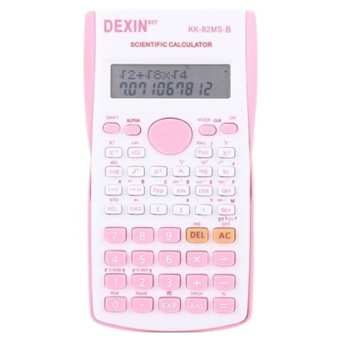 솔솔담다 다기능 사무용 계산기, 화이트 + 핑크, 1개