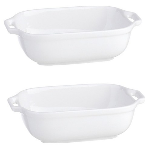 플라라 투핸들 오븐볼 소, 화이트, 2개