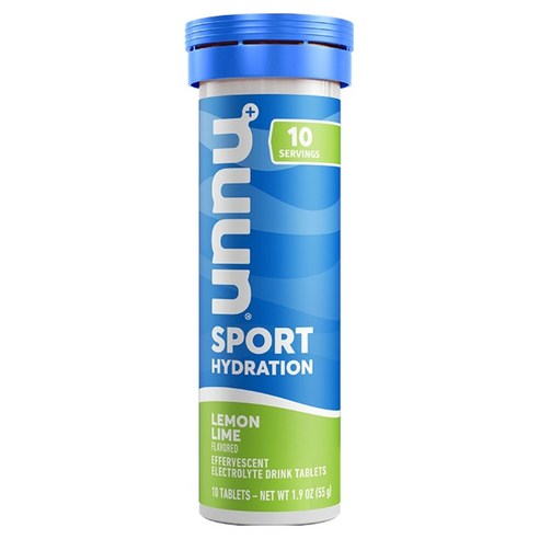 Nuun 스포츠 하이드레이션 레몬 라임향, 52g, 1개