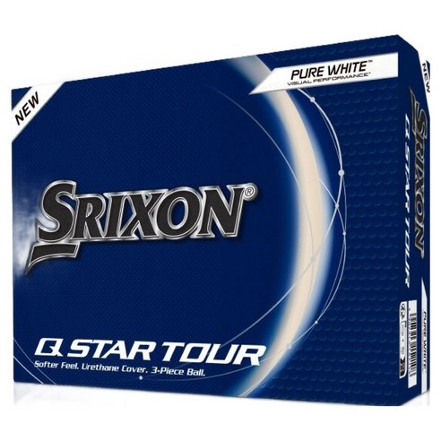스릭슨 던롭 신형 Q-STAR 큐스타 3피스 우레탄 골프공 12p, 화이트, 12개입, 1개