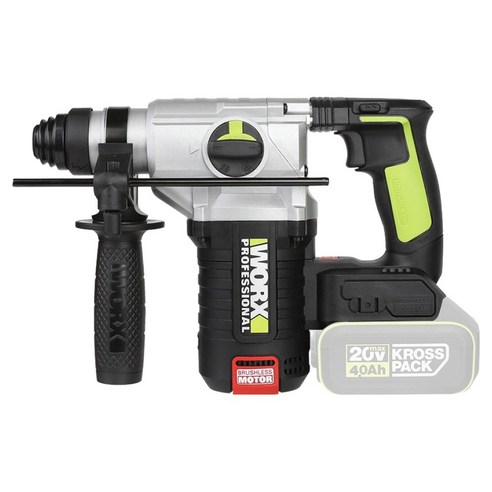 WORX 충전 로타리 해머드릴 베어툴 20V BL WU388.9, 1개