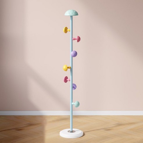 블루스카이스토어 귀여운 버섯 스탠드 옷걸이 30 x 30 x 167 cm, 블루