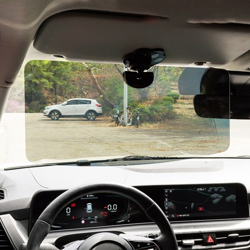 오토코스 아이세이프 편광판 대형 선바이저 SUV 화물차 트럭 자동차 햇빛가리개 L, 혼합색상, 컨텐츠 참조