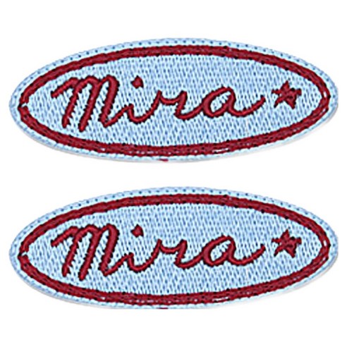 동대문단추왕 열접착식 자수 와펜 패치, mina, 2개