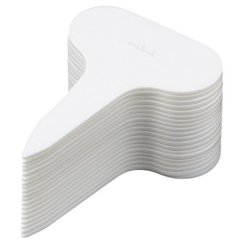 앙플랜트 라운드 대용량 식물 이름표 5cm 100p, 화이트