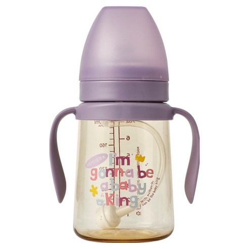 마더케이 베이직 PPSU 베베 추 빨대컵, 200ml, 1개, 라일락