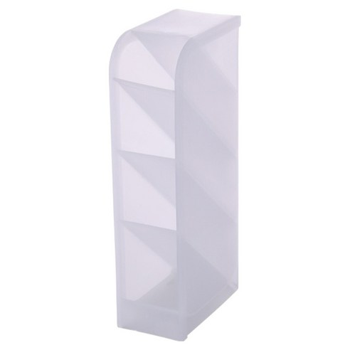 덴빌리어 심플한 책상정리 수납함 5 x 9 x 20.3 cm, 투명, 1개