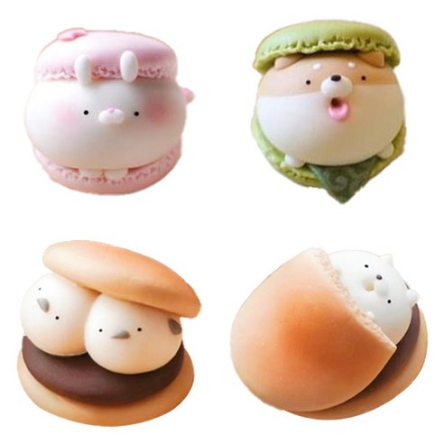 루시마켓 마카롱 디저트 DIY 재료 믹스, 4개