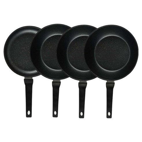 퀸센스 디너 후라이팬 4종 세트 4개, 브라운, 1세트, 후라이팬 24cm + 궁중팬 28cm(3p)
