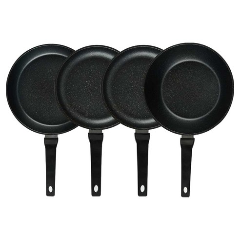 퀸센스 디너 후라이팬 4종 세트 4개, 브라운, 1세트, 후라이팬 28cm + 후라이팬 24cm(2p) + 궁중팬 28cm