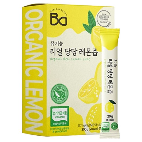 리얼당당 유기농 레몬즙 15p, 300g, 1개