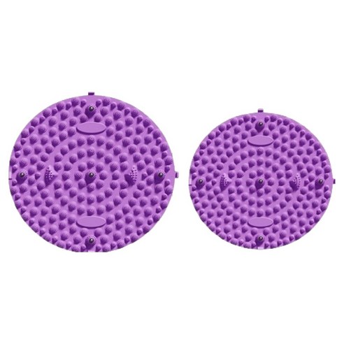 솔솔담다 시원한 발바닥 지압매트 55cm + 35cm 세트, 퍼플, 1세트