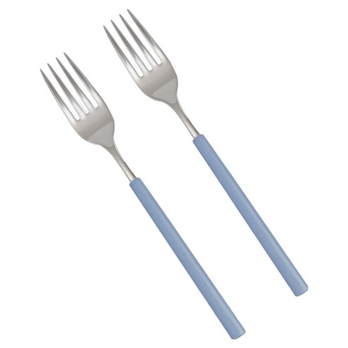 라온누리 식세기 가능한 델라 올스텐 컬러 포크, 블루그레이, 2개