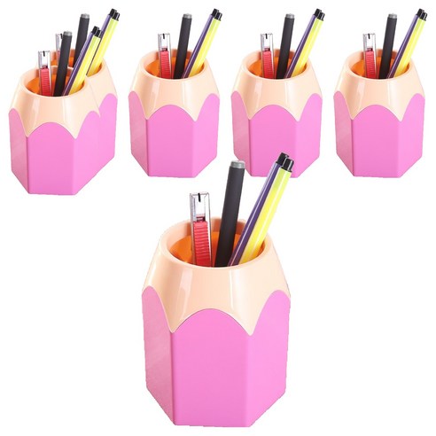 세컨드베스트 펜네스트 펜홀더 8.5 x 6.5 x 10.5 cm, 핑크, 6개