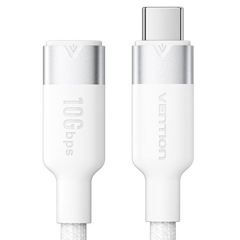 벤션 USB3.2 10Gbps C타입-C타입 4K 영상 지원 MF 연장케이블 화이트, 1개, 0.5m