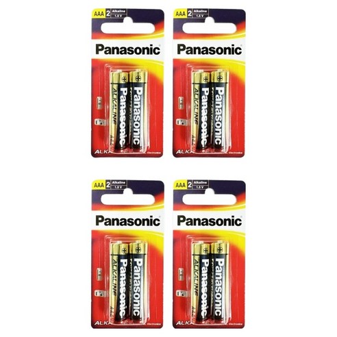 파나소닉 알카라인 AAA 건전지, 2개입, 4개