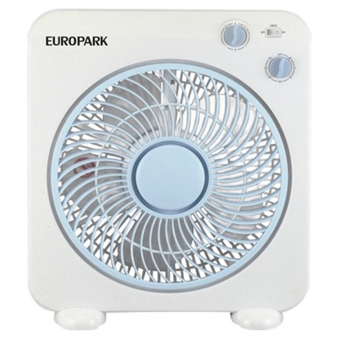 유로파크 슬림형 전망회전 3단풍속 30cm 60분타이머 박스팬 Eu-12B