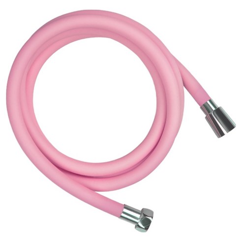 해피달링 리플랜 꼬임 물때 방지 PVC 샤워호스, 피치핑크, 2m