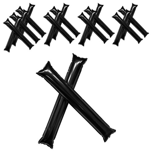아카코 응원을 즐겁게 막대풍선, 블랙, 20개